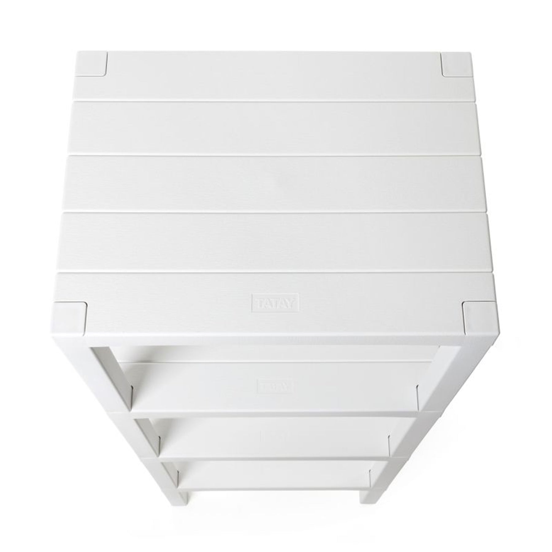 RECTANGULAR RACK LOMBOK 4 LEVELS WHITE