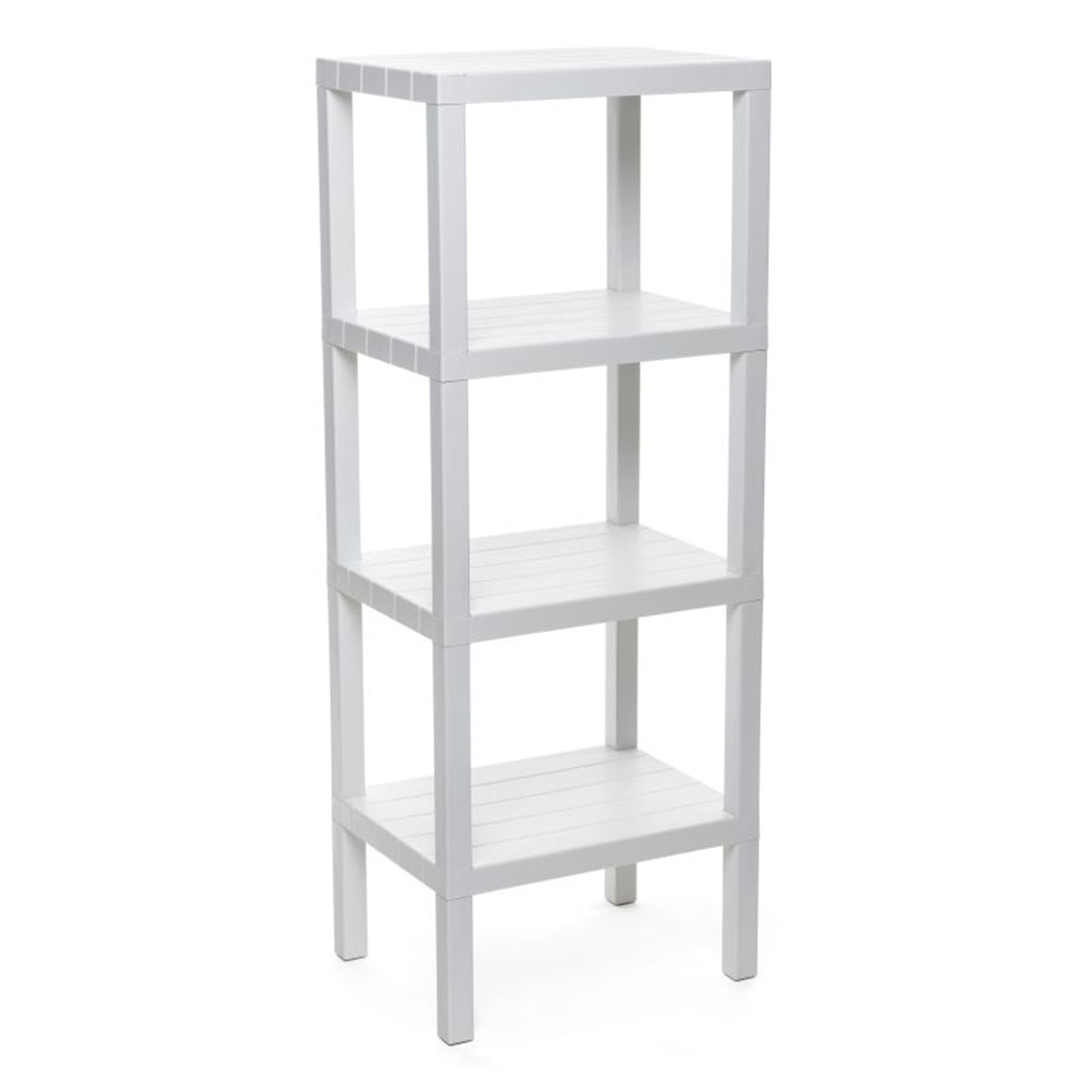 RECTANGULAR RACK LOMBOK 4 LEVELS WHITE