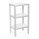 RECTANGULAR RACK LOMBOK 3 LEVELS White