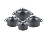 8pcs Granite cookware set - Black