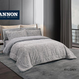 4pcs Twin Flannel embossed comforter set